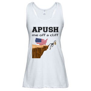 Apush Me Off A Cliff 2024 Ap Exam For Students Funny Trendy Ladies Essential Flowy Tank