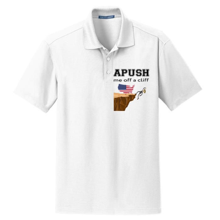 Apush Me Off A Cliff 2024 Ap Exam For Students Funny Trendy Dry Zone Grid Polo