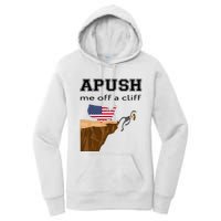 Apush Me Off A Cliff 2024 Ap Exam For Students Funny Trendy Women's Pullover Hoodie