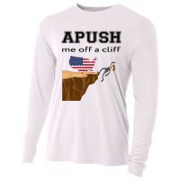 Apush Me Off A Cliff 2024 Ap Exam For Students Funny Trendy Cooling Performance Long Sleeve Crew