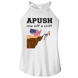 Apush Me Off A Cliff 2024 Ap Exam For Students Funny Trendy Women's Perfect Tri Rocker Tank