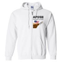 Apush Me Off A Cliff 2024 Ap Exam For Students Funny Trendy Full Zip Hoodie