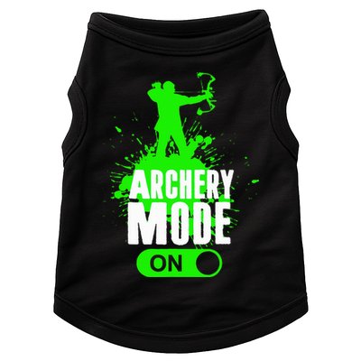 Archery Mode On Cool Hunting Bow Arrow Archer Doggie Tank