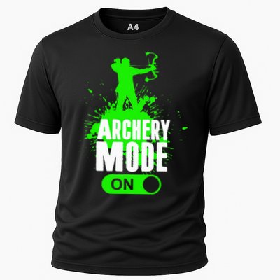 Archery Mode On Cool Hunting Bow Arrow Archer Performance Shirt