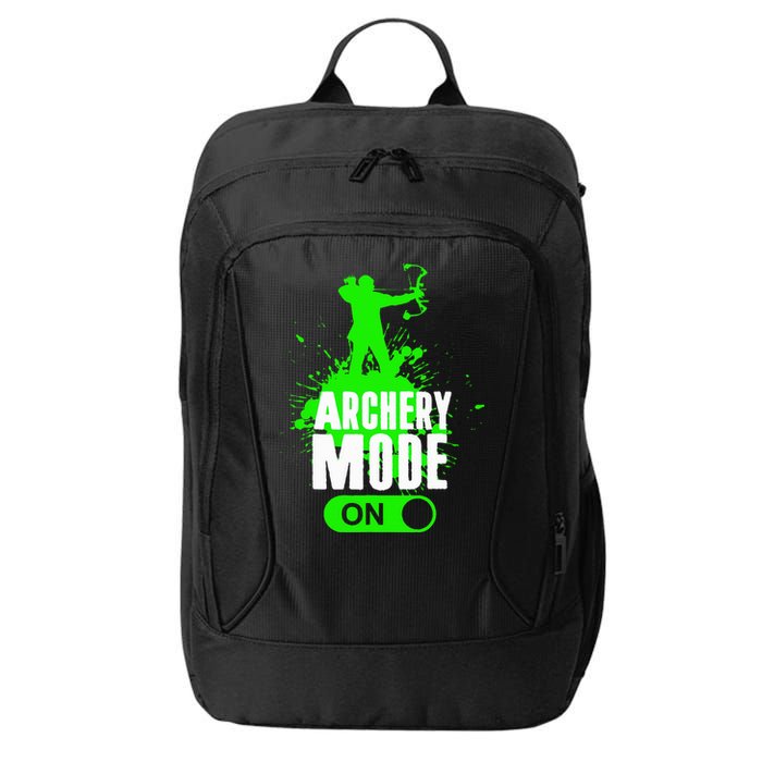 Archery Mode On Cool Hunting Bow Arrow Archer City Backpack