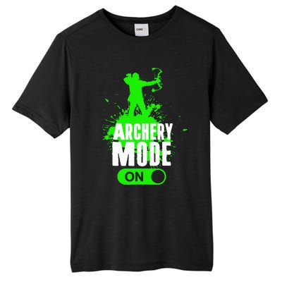 Archery Mode On Cool Hunting Bow Arrow Archer Tall Fusion ChromaSoft Performance T-Shirt