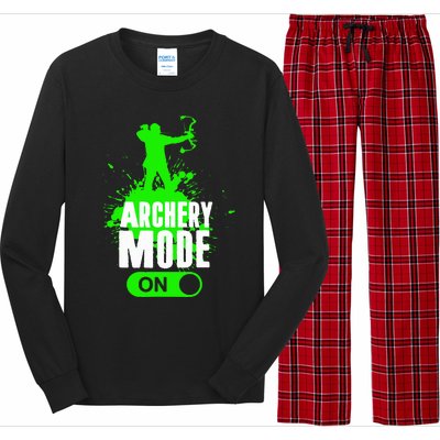 Archery Mode On Cool Hunting Bow Arrow Archer Long Sleeve Pajama Set