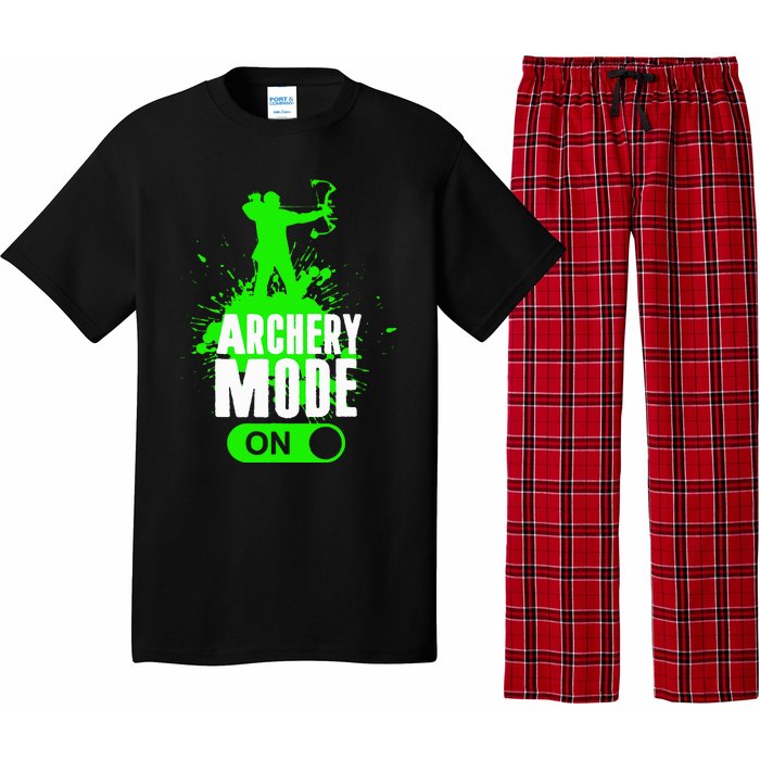 Archery Mode On Cool Hunting Bow Arrow Archer Pajama Set