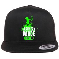 Archery Mode On Cool Hunting Bow Arrow Archer Flat Bill Trucker Hat