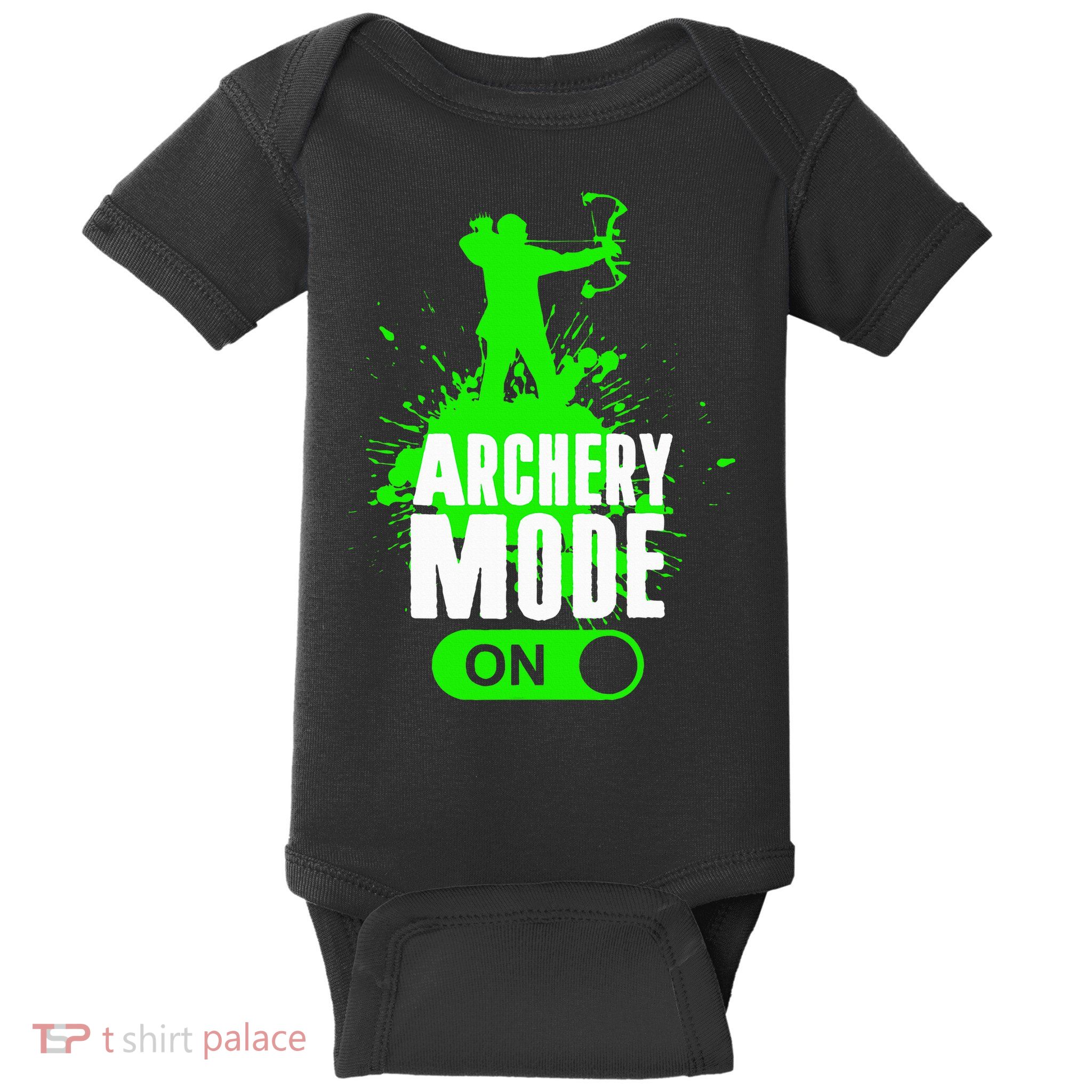 Archery Mode On Cool Hunting Bow Arrow Archer Baby Bodysuit