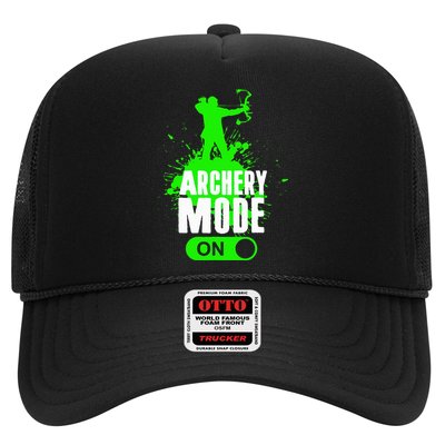 Archery Mode On Cool Hunting Bow Arrow Archer Trucker Hat