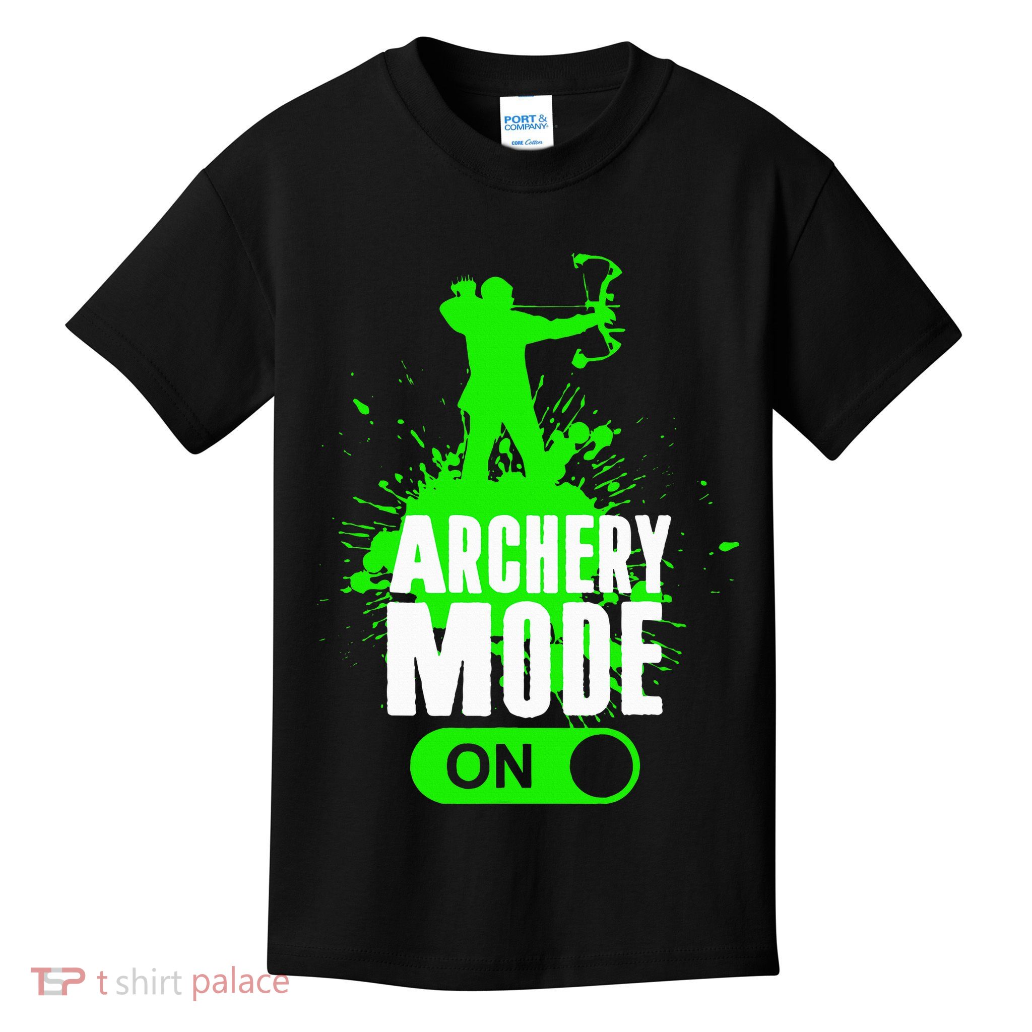 Archery Mode On Cool Hunting Bow Arrow Archer Kids T-Shirt