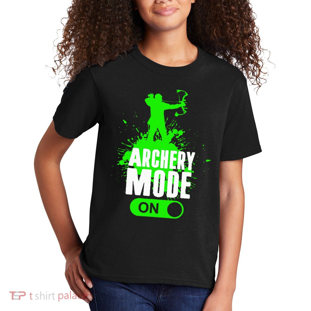 Archery Mode On Cool Hunting Bow Arrow Archer Kids T-Shirt