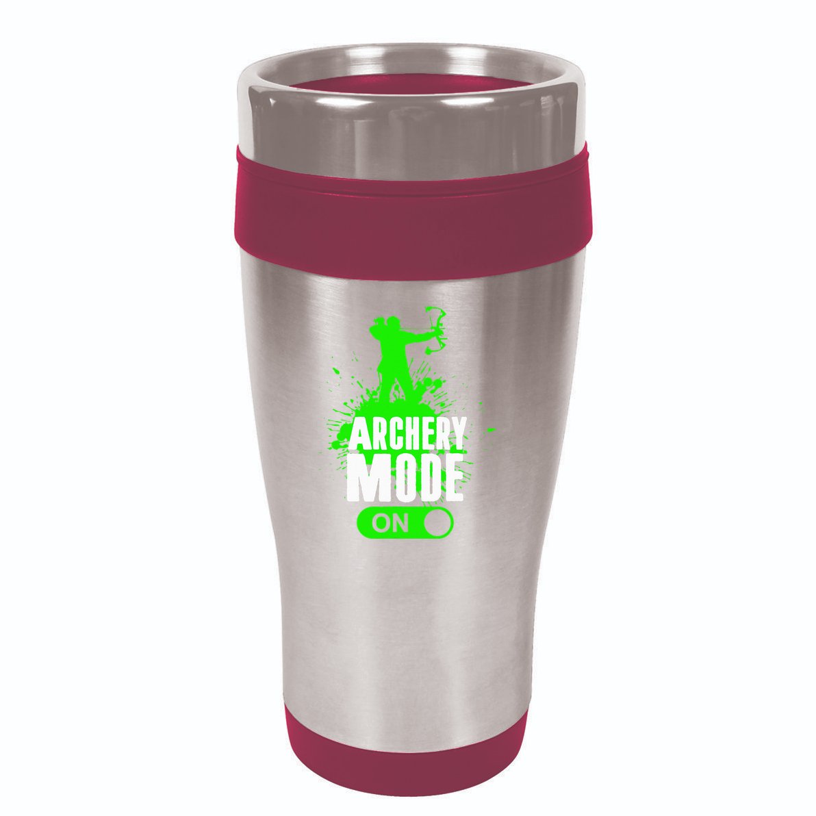 Archery Mode On Cool Hunting Bow Arrow Archer 16oz Travel Tumbler
