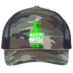 Archery Mode On Cool Hunting Bow Arrow Archer Retro Rope Trucker Hat Cap