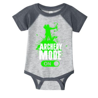 Archery Mode On Cool Hunting Bow Arrow Archer Infant Baby Jersey Bodysuit