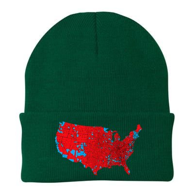 Accurate Map Of 2024 Election Results Knit Cap Winter Beanie