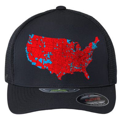 Accurate Map Of 2024 Election Results Flexfit Unipanel Trucker Cap