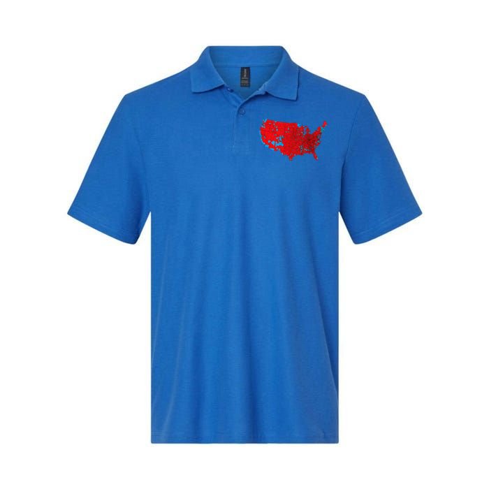 Accurate Map Of 2024 Election Results Softstyle Adult Sport Polo