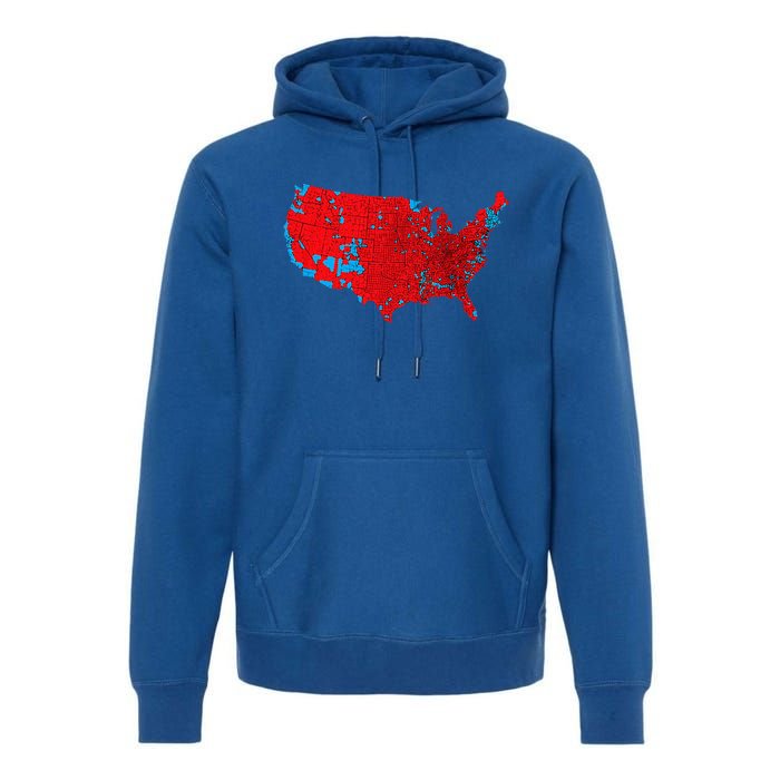 Accurate Map Of 2024 Election Results Premium Hoodie