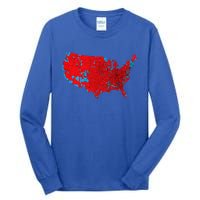 Accurate Map Of 2024 Election Results Tall Long Sleeve T-Shirt