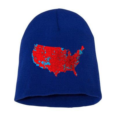 Accurate Map Of 2024 Election Results Short Acrylic Beanie