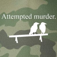 Attempted Murder Of Crows Funny Legacy Tie Dye Trucker Hat