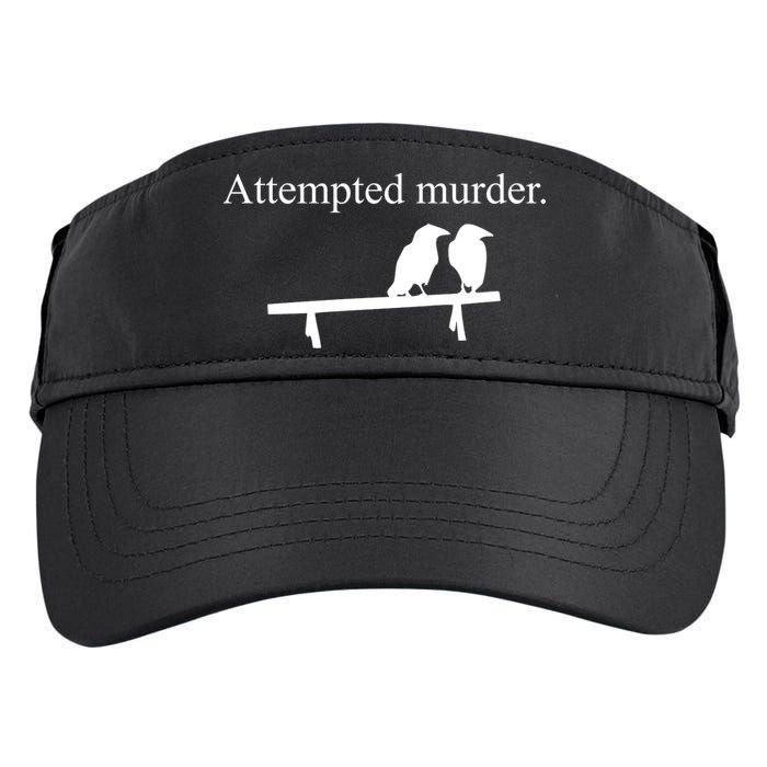 Attempted Murder Of Crows Funny Adult Drive Performance Visor