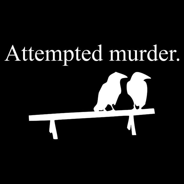 Attempted Murder Of Crows Funny Bucket Hat
