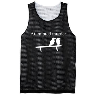 Attempted Murder Of Crows Funny Mesh Reversible Basketball Jersey Tank