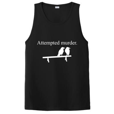 Attempted Murder Of Crows Funny PosiCharge Competitor Tank