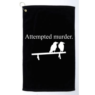 Attempted Murder Of Crows Funny Golf Towel