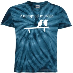 Attempted Murder Of Crows Funny Kids Tie-Dye T-Shirt