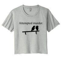 Attempted Murder Of Crows Funny Crop Top