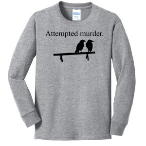 Attempted Murder Of Crows Funny Kids Long Sleeve Shirt