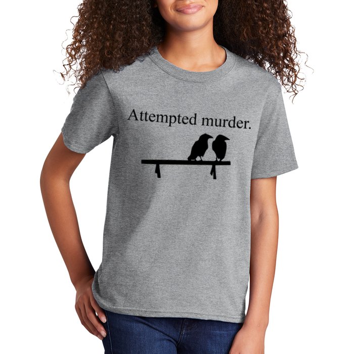 Attempted Murder Of Crows Funny Kids T-Shirt