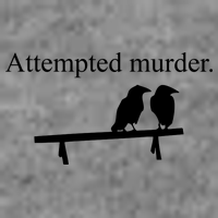 Attempted Murder Of Crows Funny Kids T-Shirt