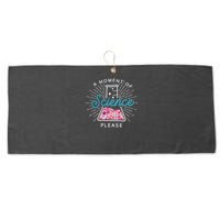 A Moment Of Science Please Scientist Science Teacher Gift Large Microfiber Waffle Golf Towel
