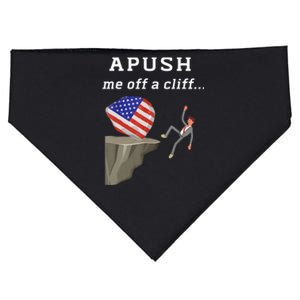 Apush Me Off A Cliff 2024 Ap Exam For Students Funny Trendy USA-Made Doggie Bandana