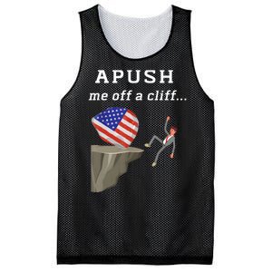 Apush Me Off A Cliff 2024 Ap Exam For Students Funny Trendy Mesh Reversible Basketball Jersey Tank