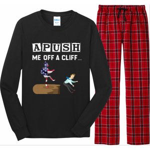 Apush Me Off A Cliff 2024 For Students Long Sleeve Pajama Set