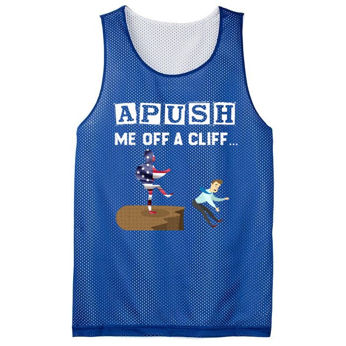 Apush Me Off A Cliff 2024 For Students Mesh Reversible Basketball Jersey Tank