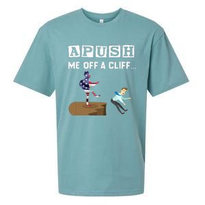 Apush Me Off A Cliff 2024 For Students Sueded Cloud Jersey T-Shirt