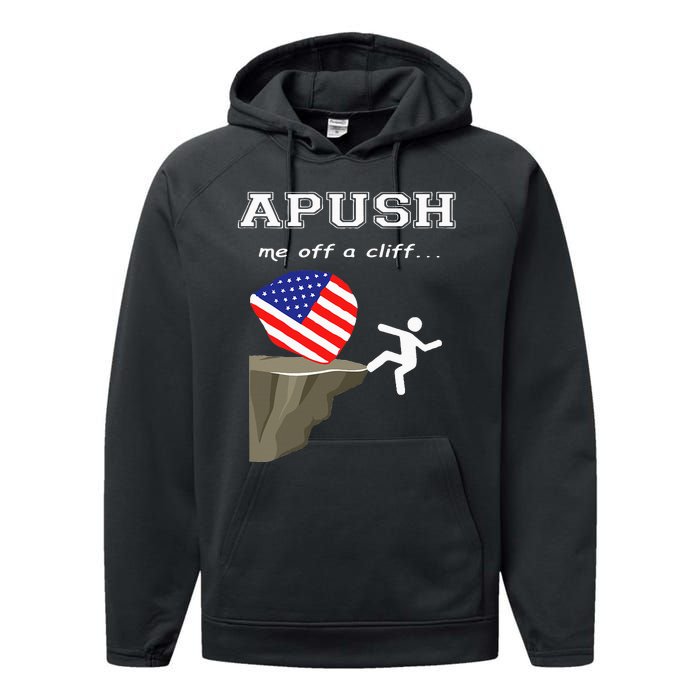 Apush Me Off A Cliff 2024 Ap Exam For Students Performance Fleece Hoodie