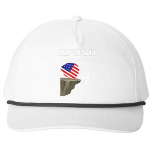 Apush Me Off A Cliff 2024 Ap Exam For Students Snapback Five-Panel Rope Hat