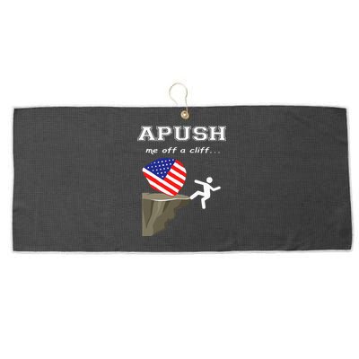 Apush Me Off A Cliff 2024 Ap Exam For Students Large Microfiber Waffle Golf Towel