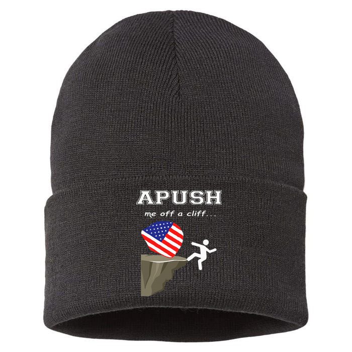 Apush Me Off A Cliff 2024 Ap Exam For Students Sustainable Knit Beanie