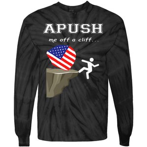 Apush Me Off A Cliff 2024 Ap Exam For Students Tie-Dye Long Sleeve Shirt