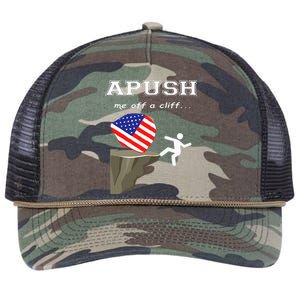 Apush Me Off A Cliff 2024 Ap Exam For Students Retro Rope Trucker Hat Cap