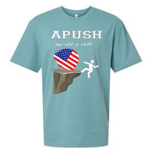 Apush Me Off A Cliff 2024 Ap Exam For Students Sueded Cloud Jersey T-Shirt